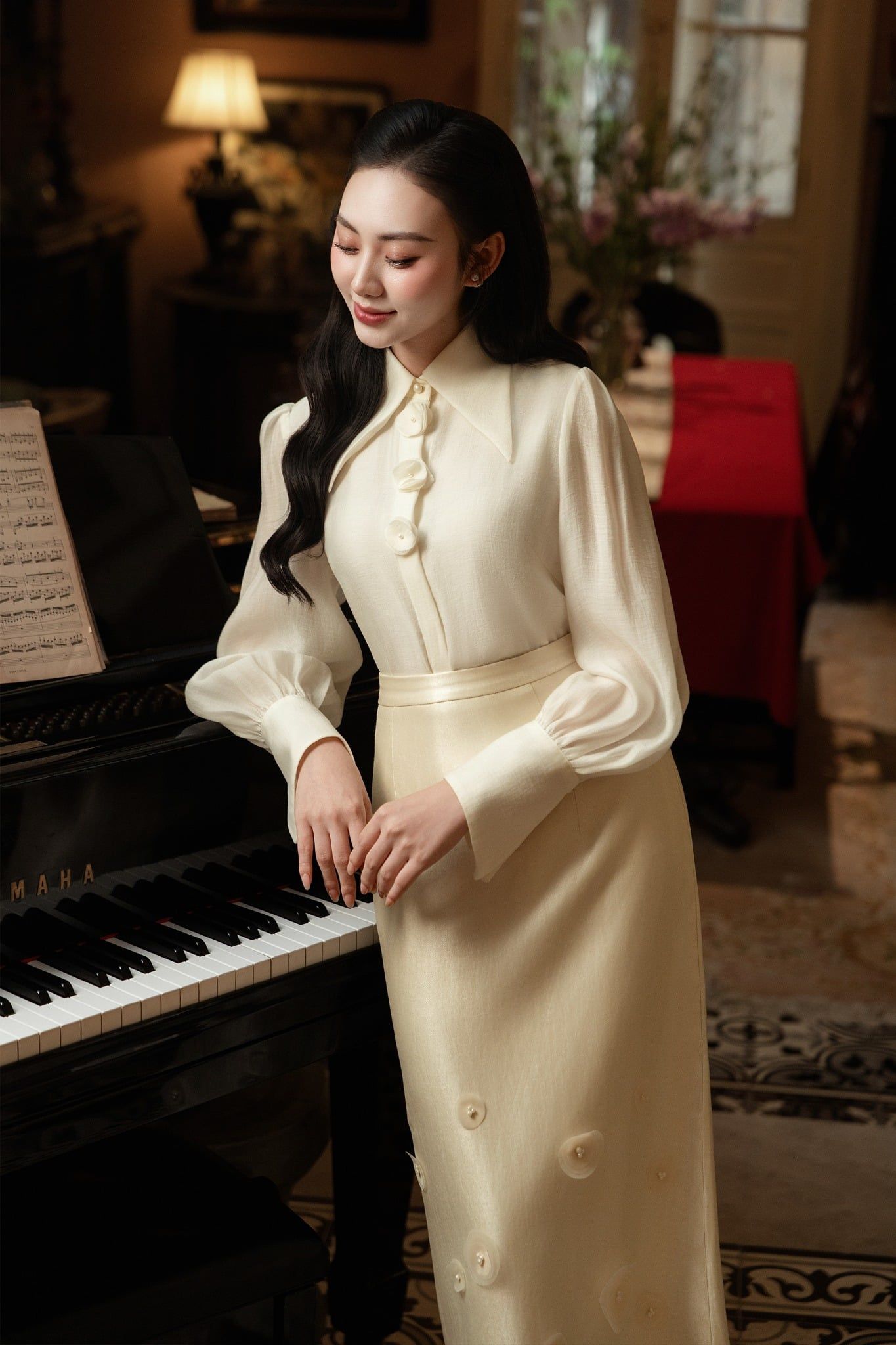 SƠ MI TƠ CỔ NHỌN SM09032