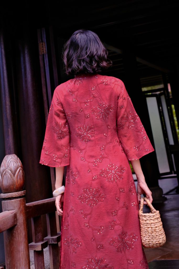  ÁO DÀI ĐÍNH CƯỜM AD04172 