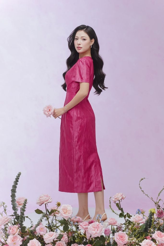  ĐẦM THIẾT KẾ VAI BỒNG D09432 