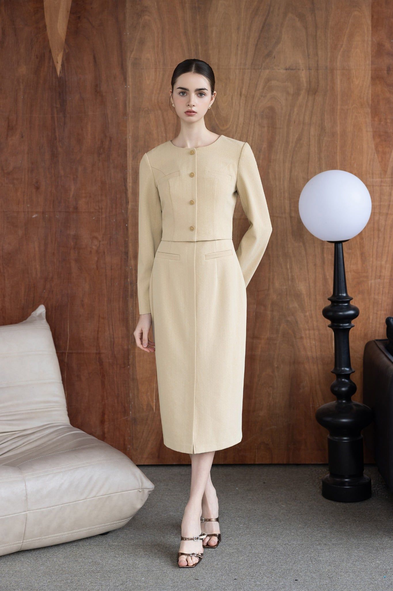 ĐẦM LIỀN THIẾT KẾ D08742