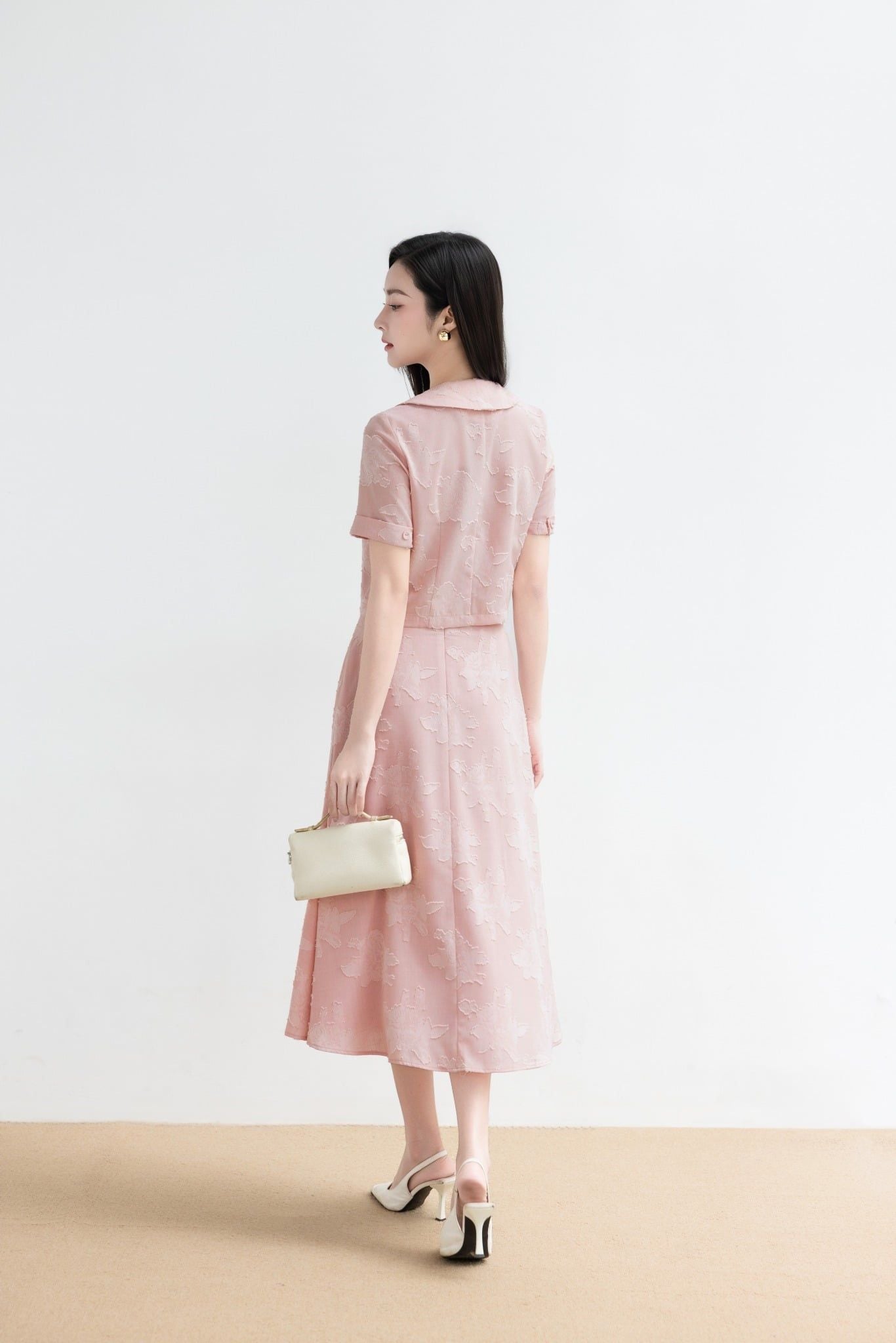 ĐẦM TƠ HOA RÚT VAI D10352