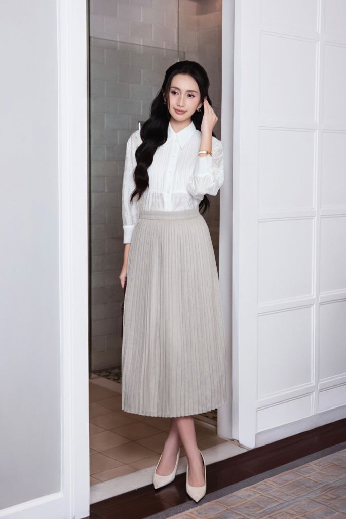 SƠ MI TRẮNG THÊU SM02972
