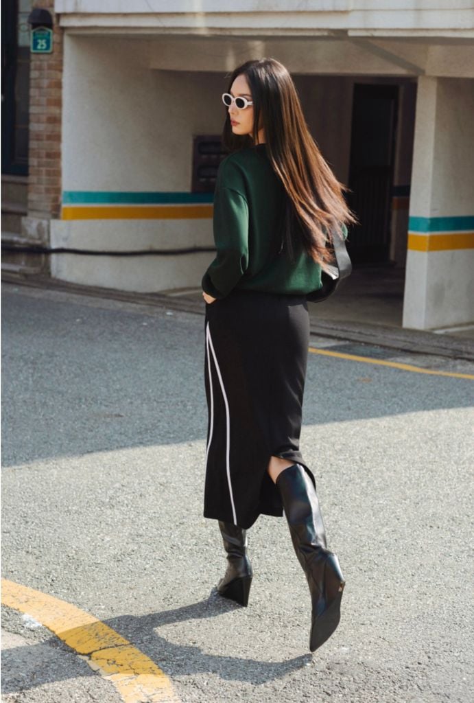  ÁO NỈ XANH IN CHỮ AL62642 