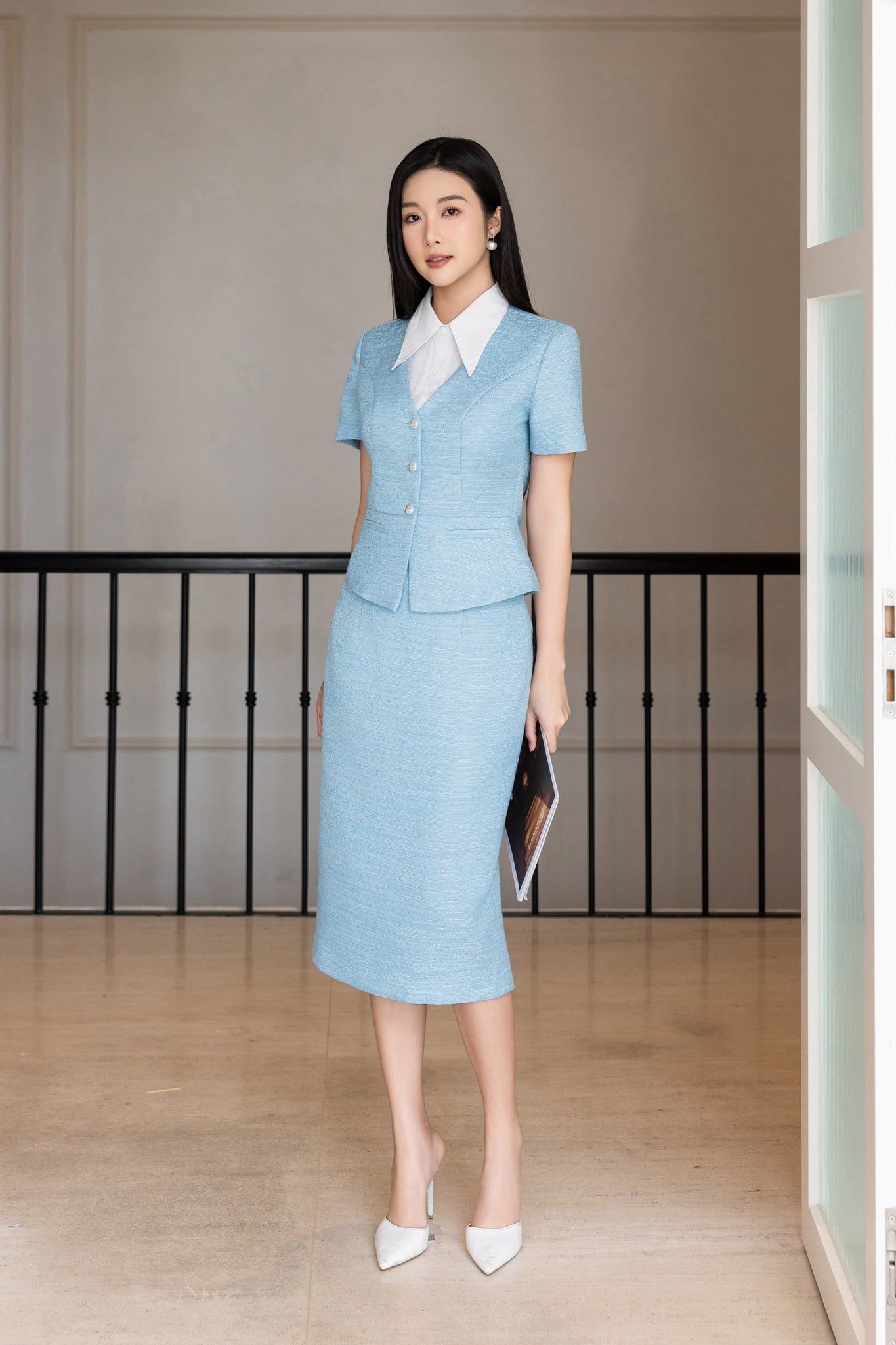 CHÂN VÁY BÚT CHÌ Z08332