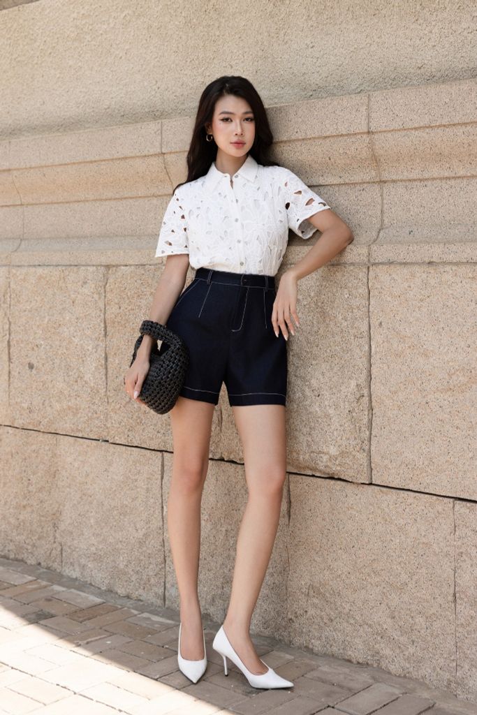 QUẦN SHORT ỐNG RỘNG Q02262