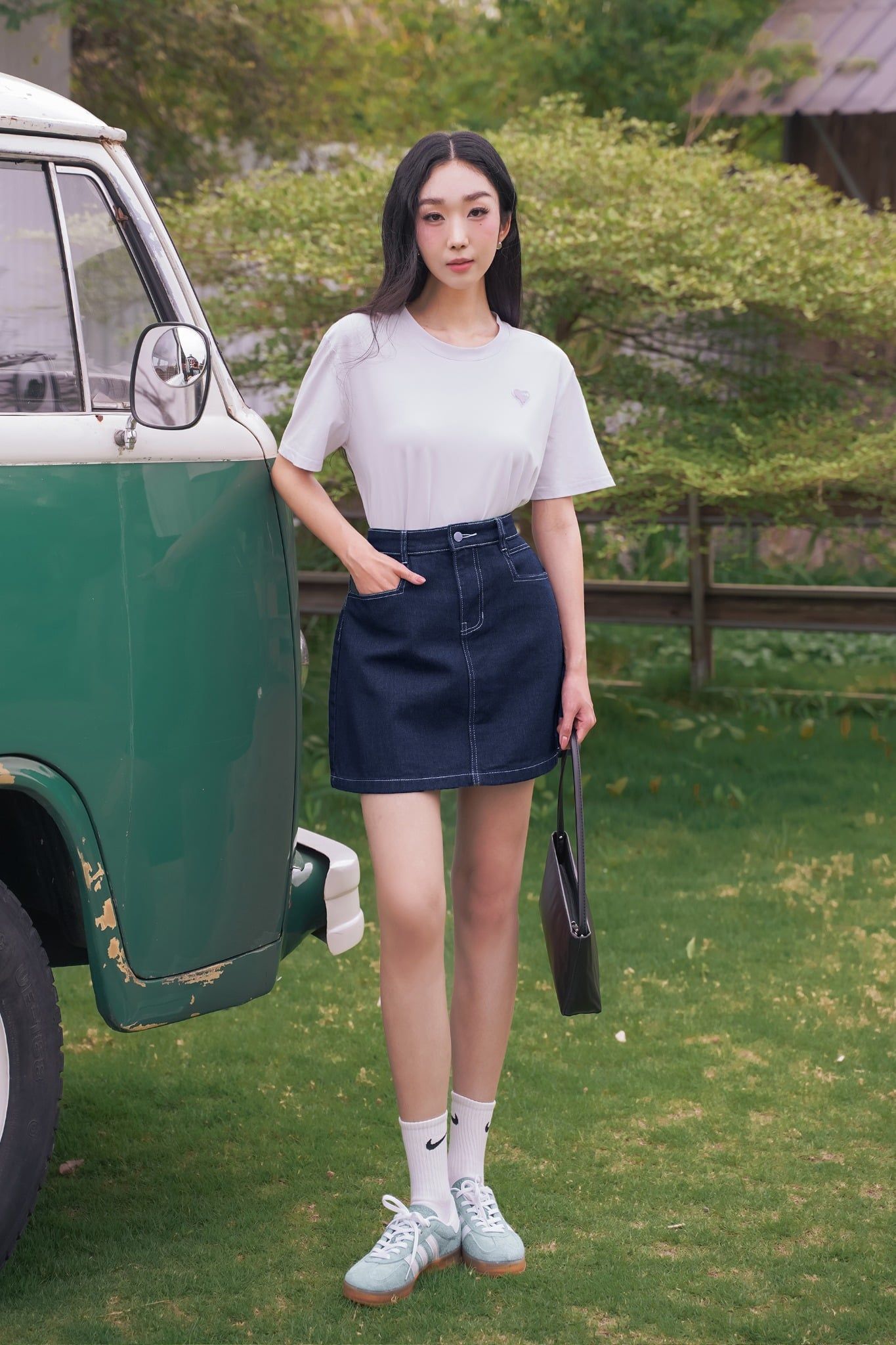 CHÂN VÁY JEANS DÁNG A Z65042