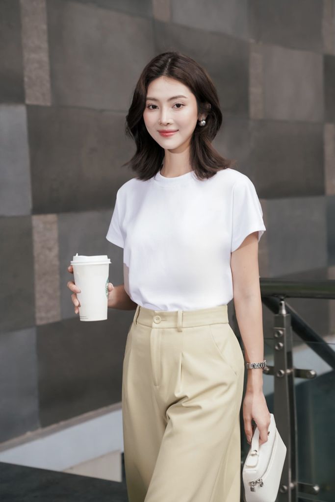 ÁO PHÔNG TRẮNG TS60082