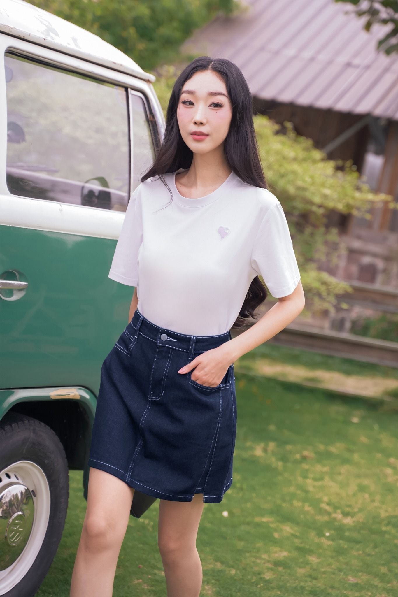 ÁO PHÔNG TÍM PASTEL TS60112