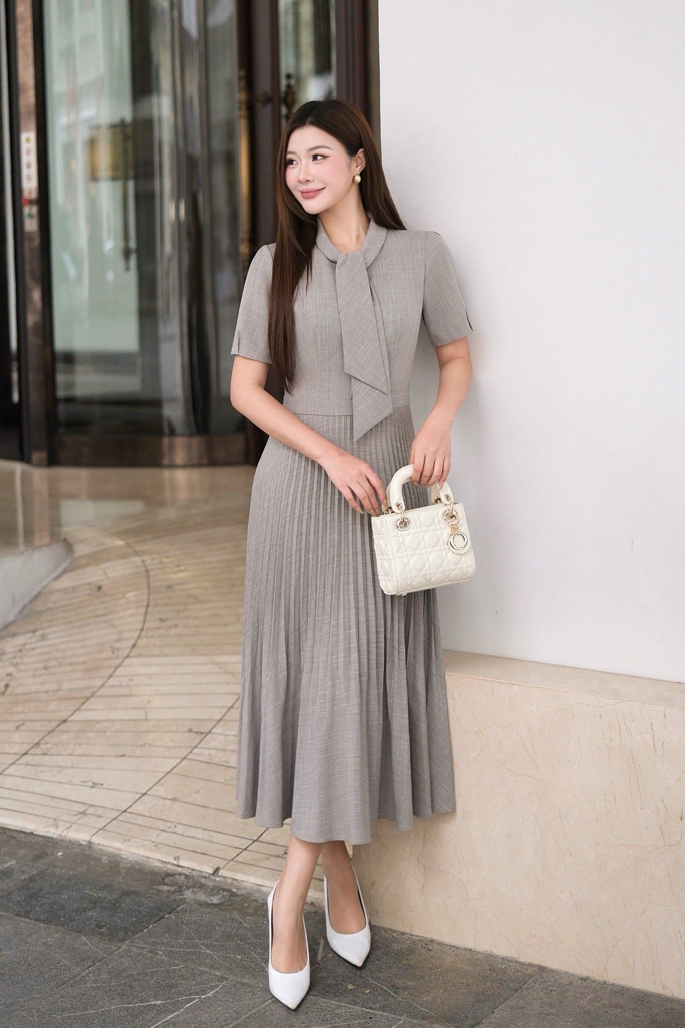 ĐẦM XẾP LI THIẾT KẾ D09482