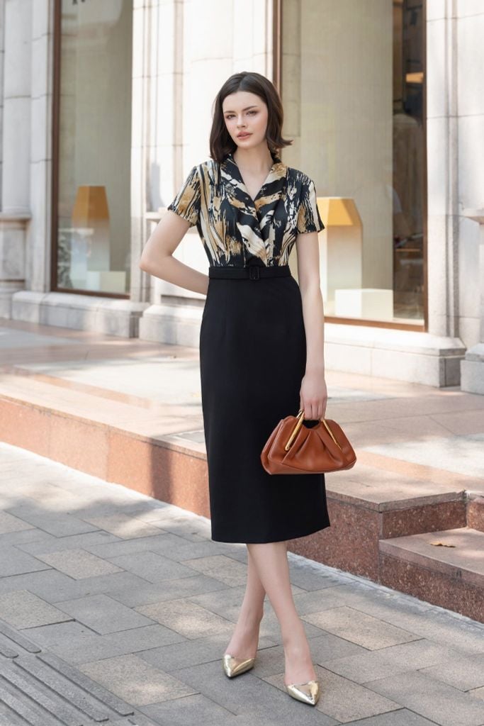 ĐẦM LIỀN HOẠ TIẾT D09752