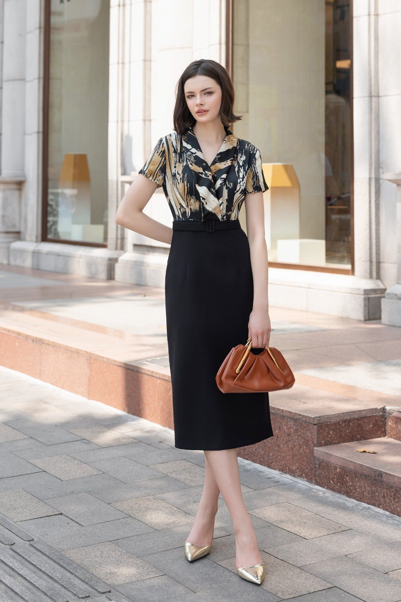 ĐẦM LIỀN HOẠ TIẾT D09752