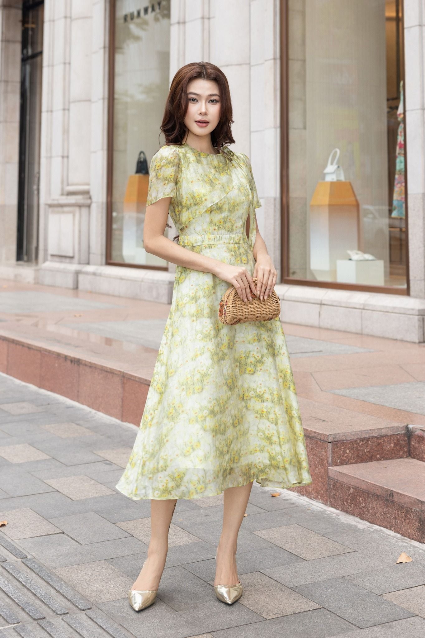 ĐẦM HOA VÀNG D09922