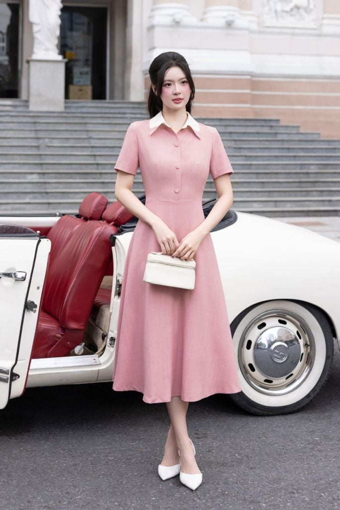 ĐẦM CỔ BẺ D10452