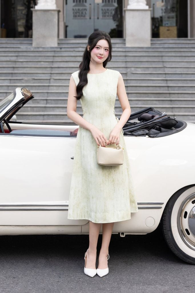 ĐẦM THIẾT KẾ ĐAN DÂY EO D10462