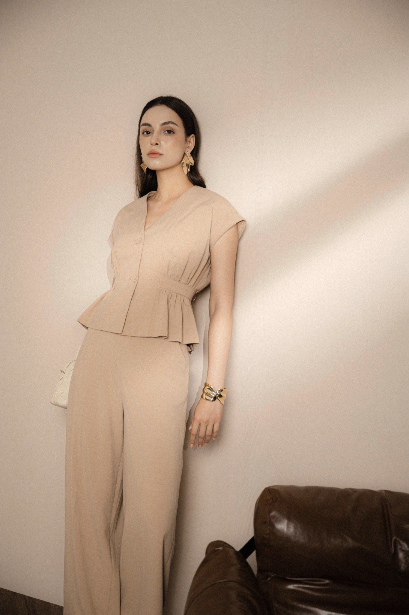 QUẦN SUÔNG NÂU Q01992