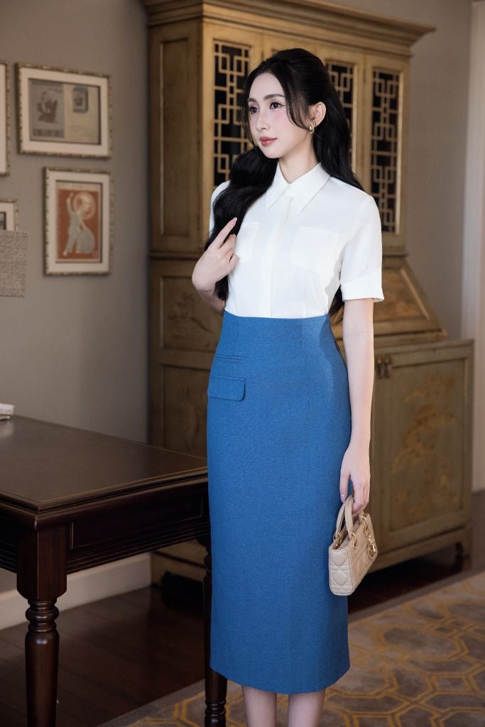  CHÂN VÁY BÚT CHÌ Z02362 