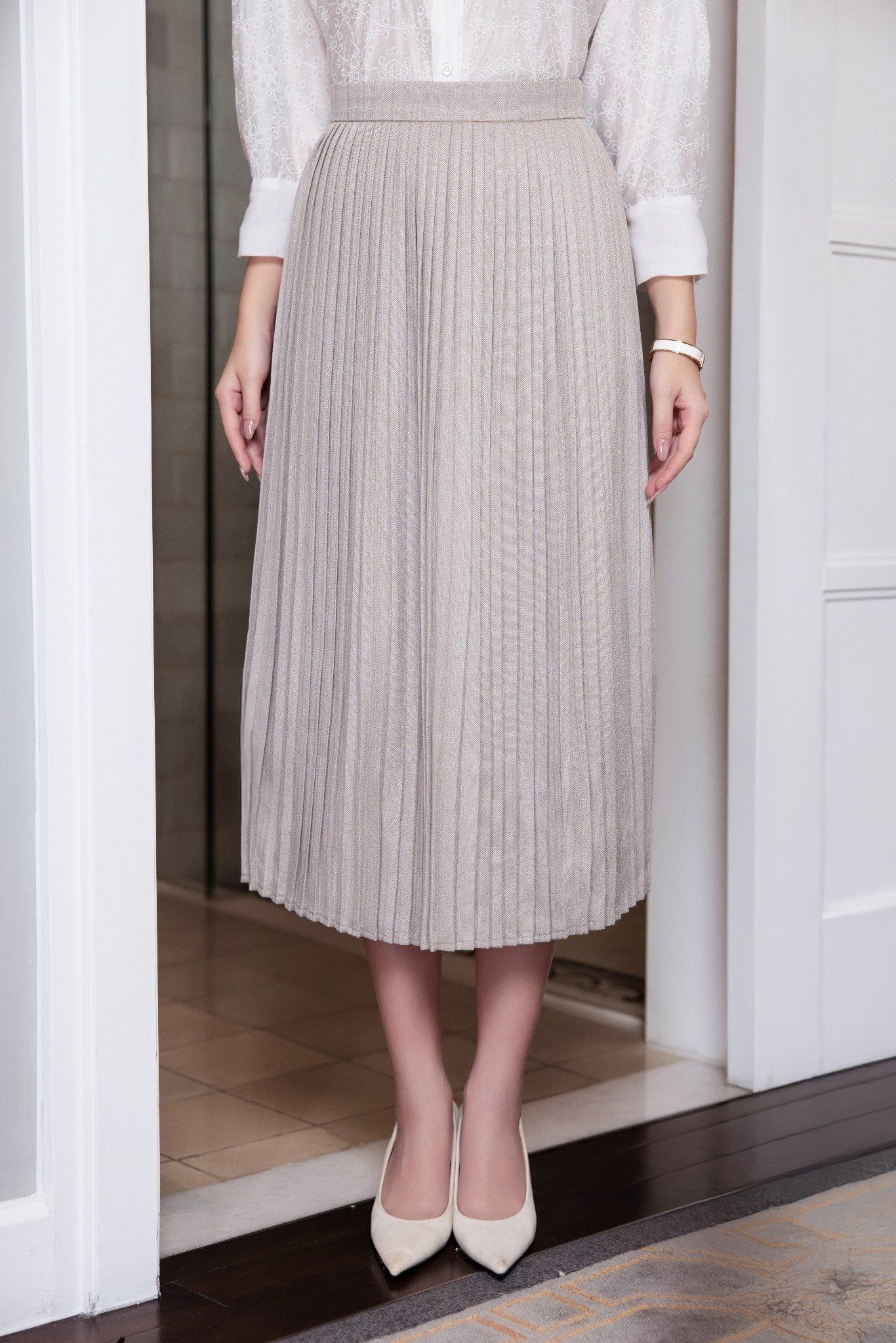 CHÂN VÁY XẾP LI Z00632