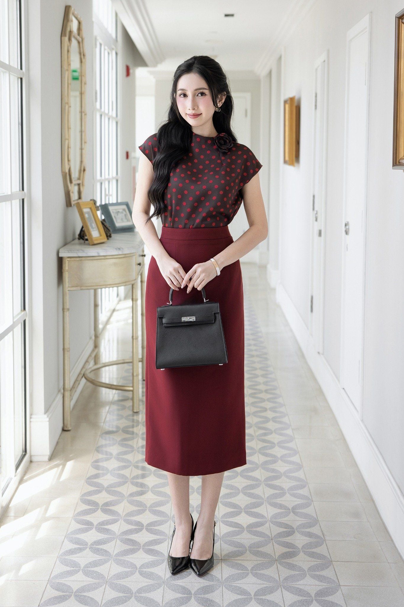 SƠ MI CHẤM BI SM03022