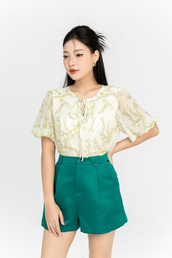 SƠ MI HOA VÀNG SM04852