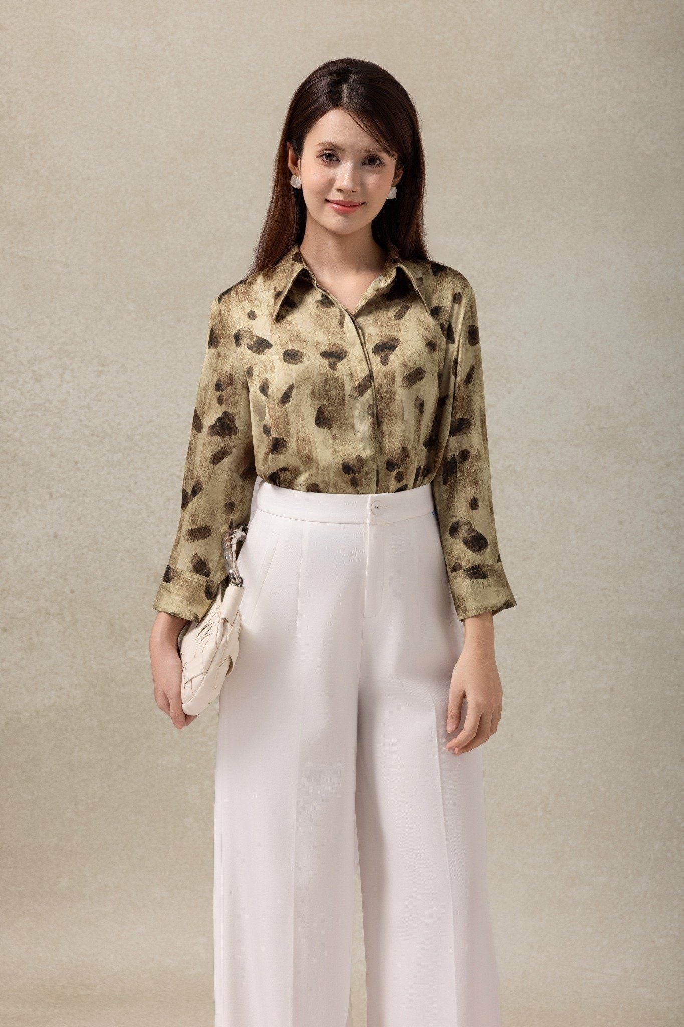 SƠ MI LỤA HOẠ TIẾT SM05222