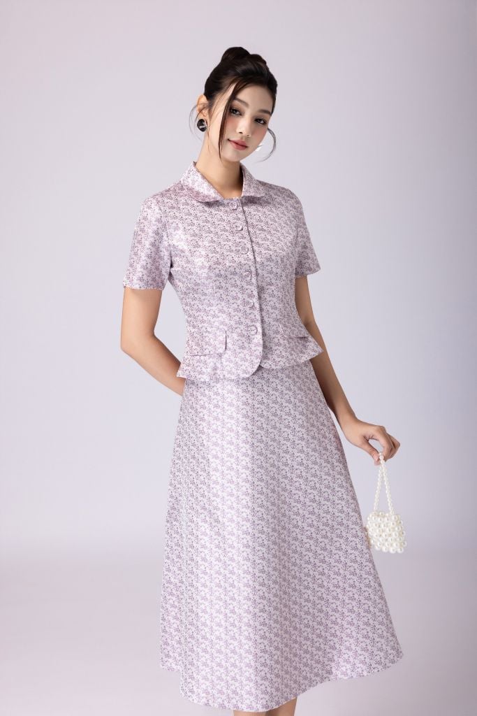  CHÂN VÁY MIDI HOẠ TIẾT Z06852 