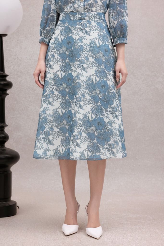  CHÂN VÁY HOA XANH Z07212 