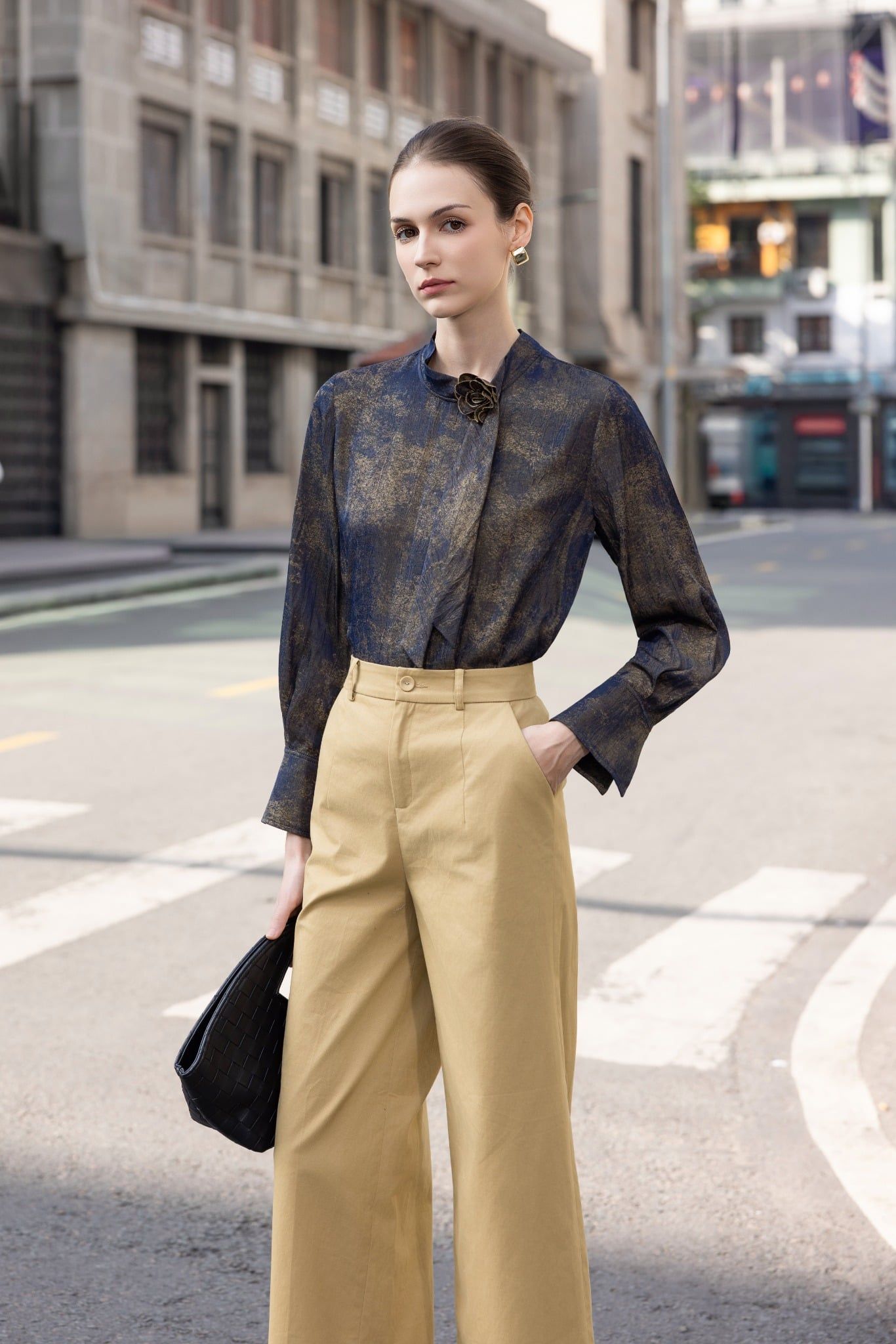 SƠ MI PHỐI HOA 3D SM07852