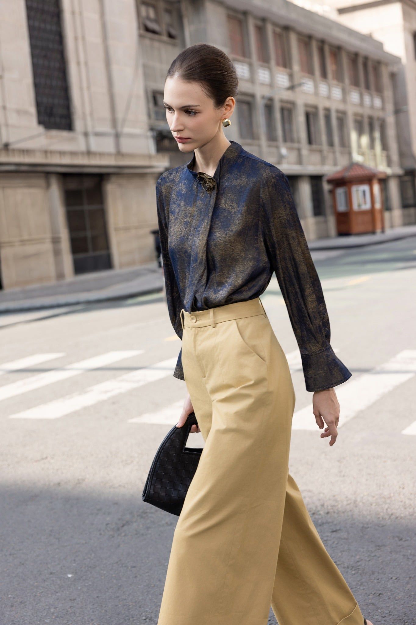 QUẦN KAKI ỐNG RỘNG Q08072