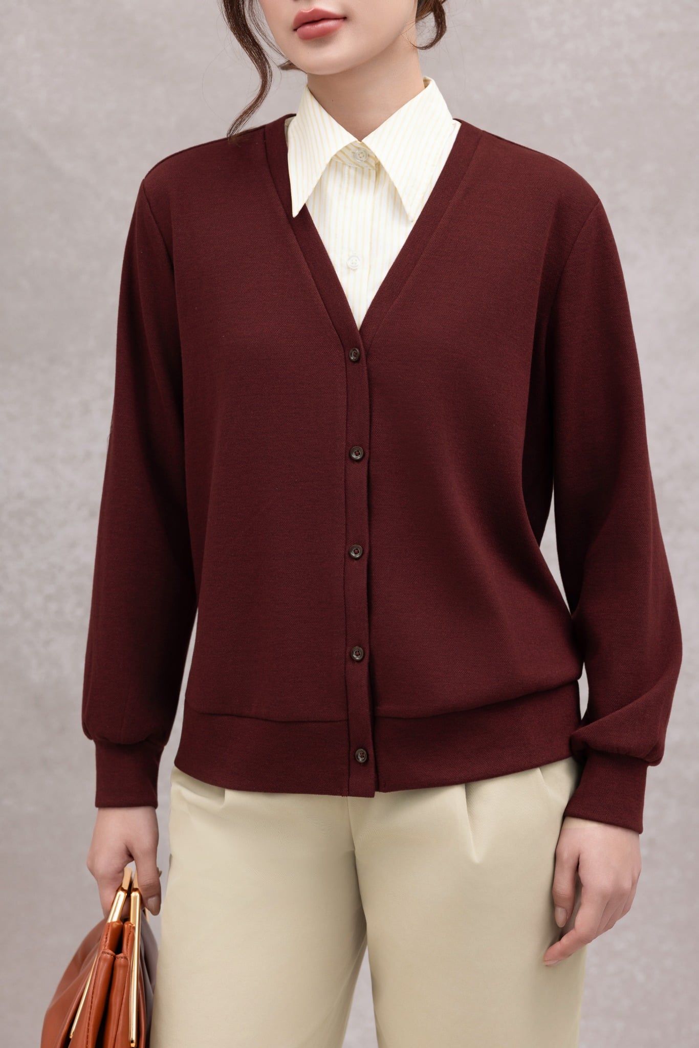 ÁO LEN PHỐI CỔ SƠ MI SM08082