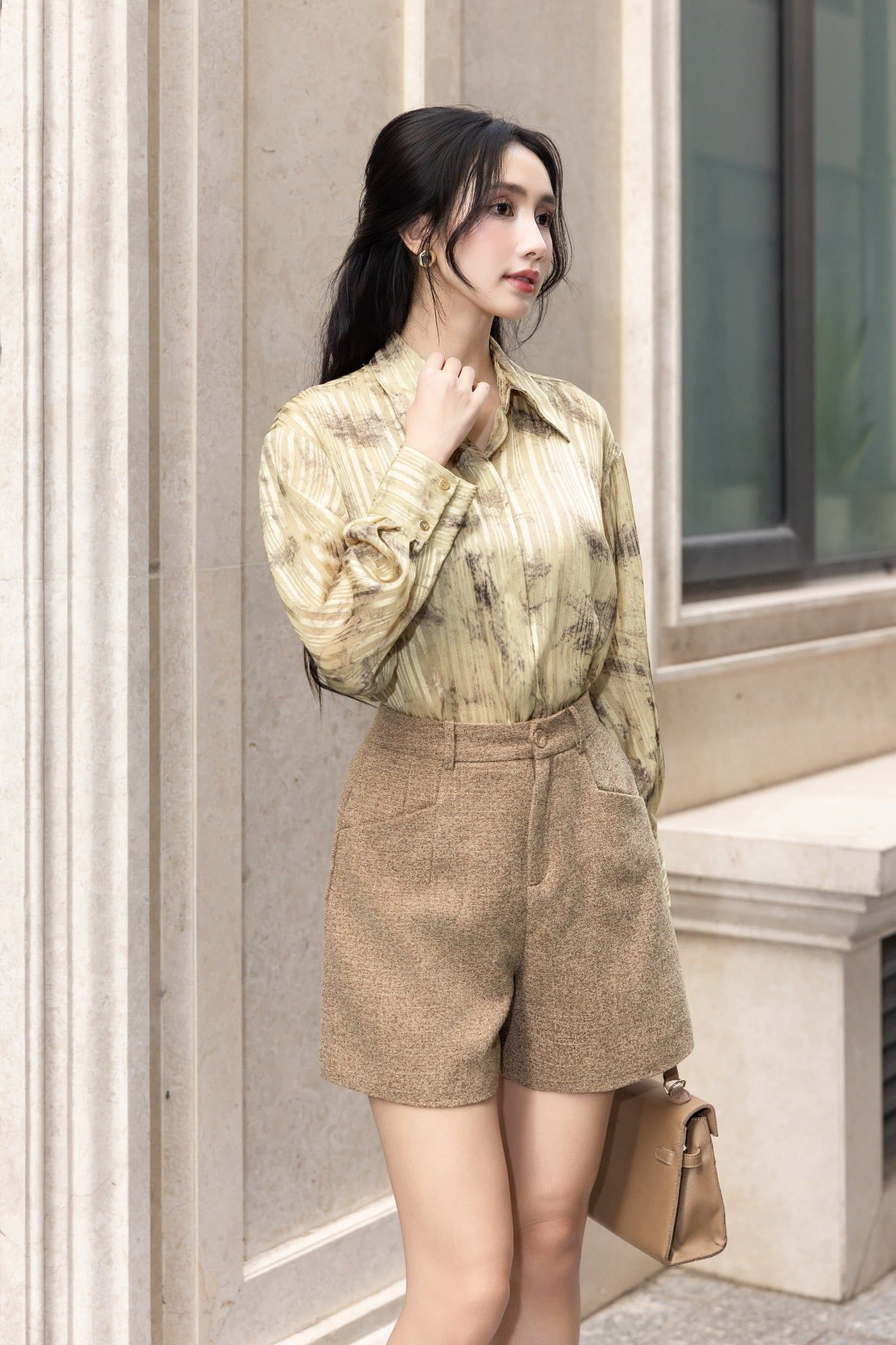 QUẦN SHORT DẠ NÂU Q07922