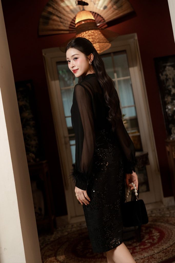  CHÂN VÁY SEQUIN Z08952 