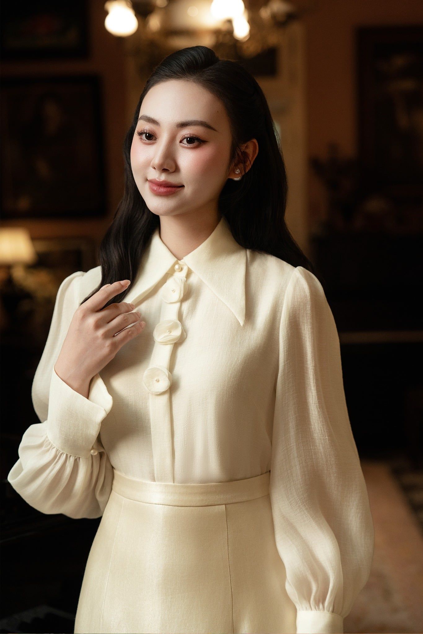 SƠ MI TƠ CỔ NHỌN SM09032