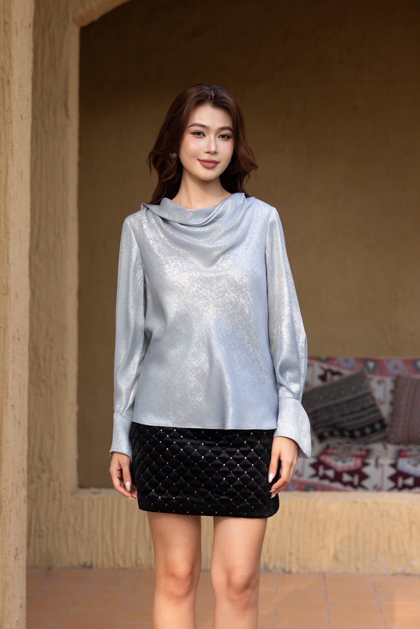 SƠ M LỤA CỔ ĐỔ SM09232