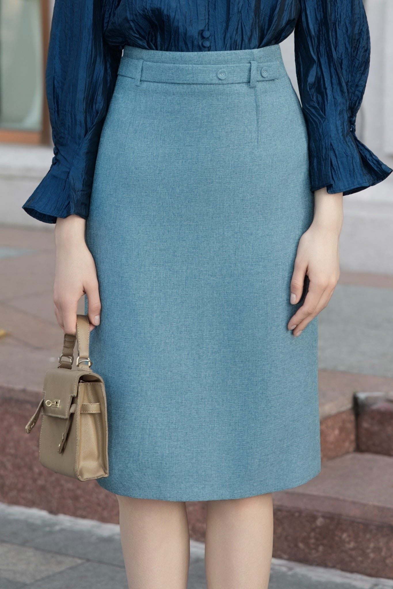 CHÂN VÁY BÚT CHÌ Z09322