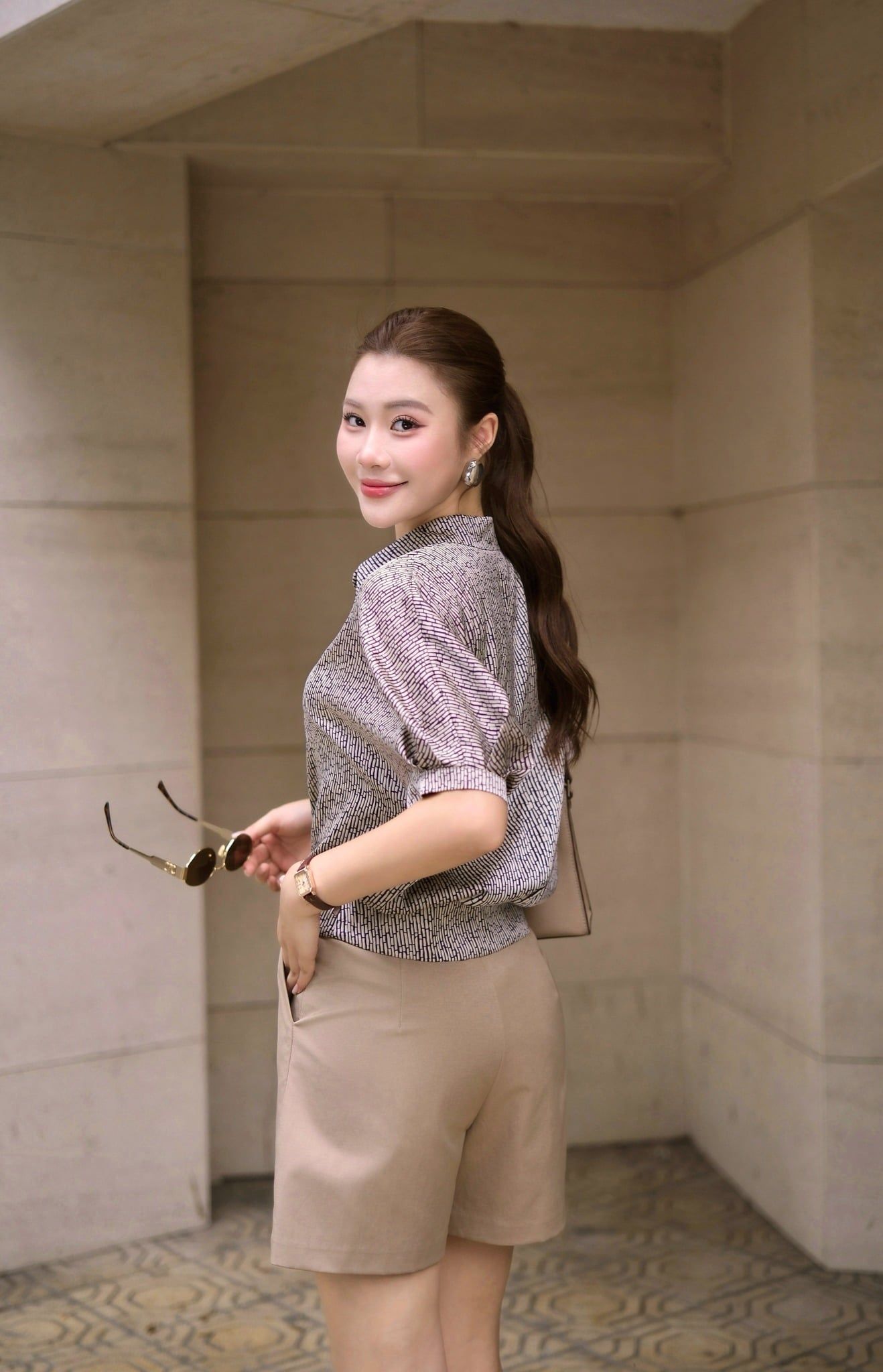 QUẦN SHORT CẠP CAO Q10422
