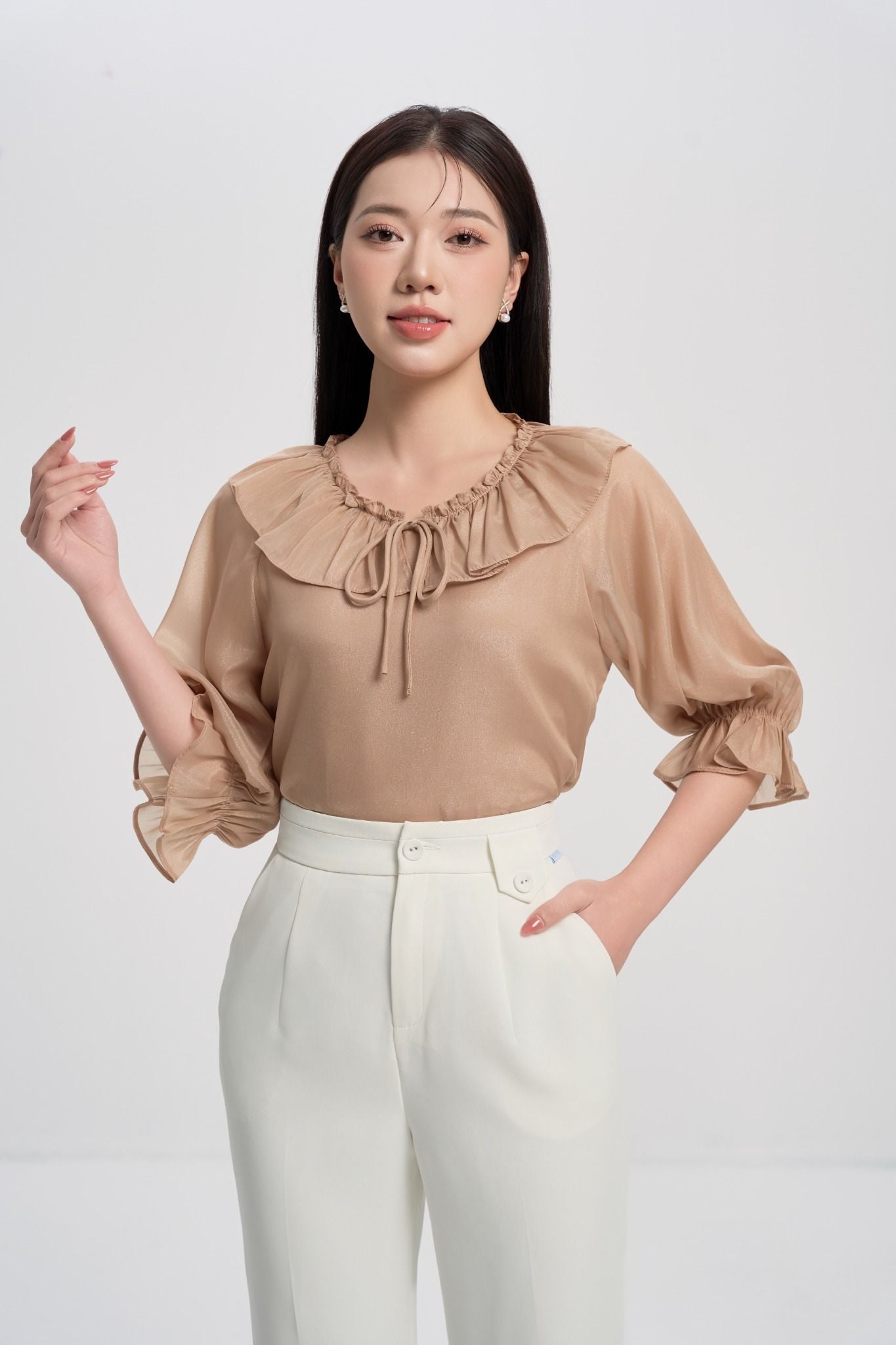 QUẦN TRẮNG ỐNG ĐỨNG Q14842