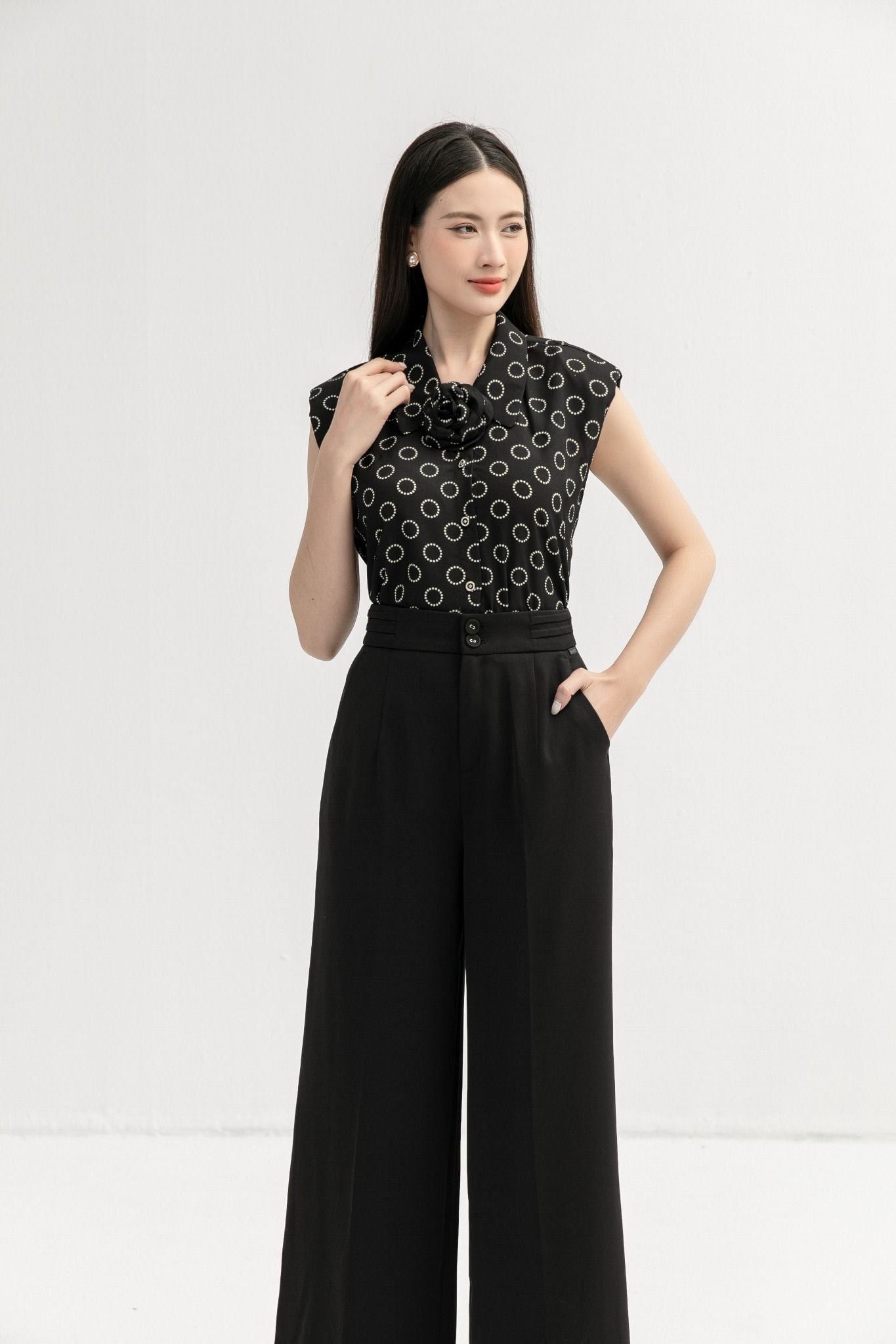 SƠ MI HỌA TIẾT SM18722