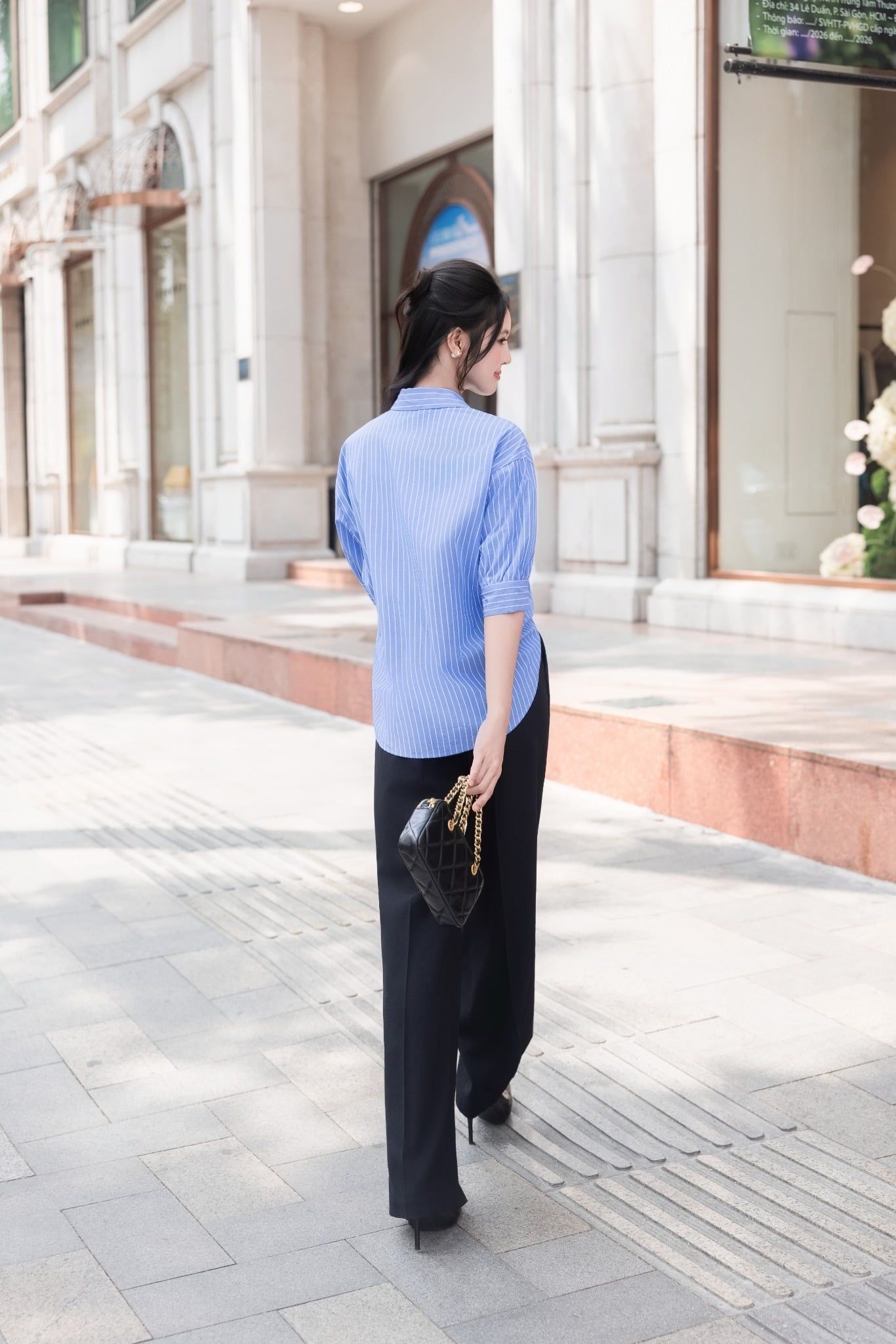 SƠ MI XANH KẺ SM62242