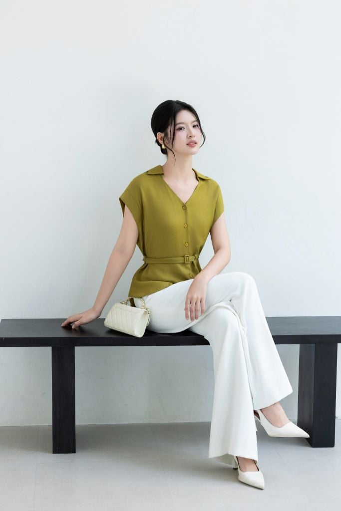  ÁO LỤA CỔ BẺ SM62262 