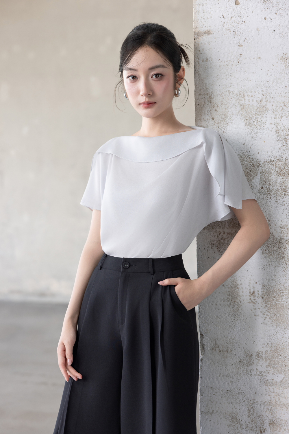 SƠ MI LỤA CỘC TAY SM62332