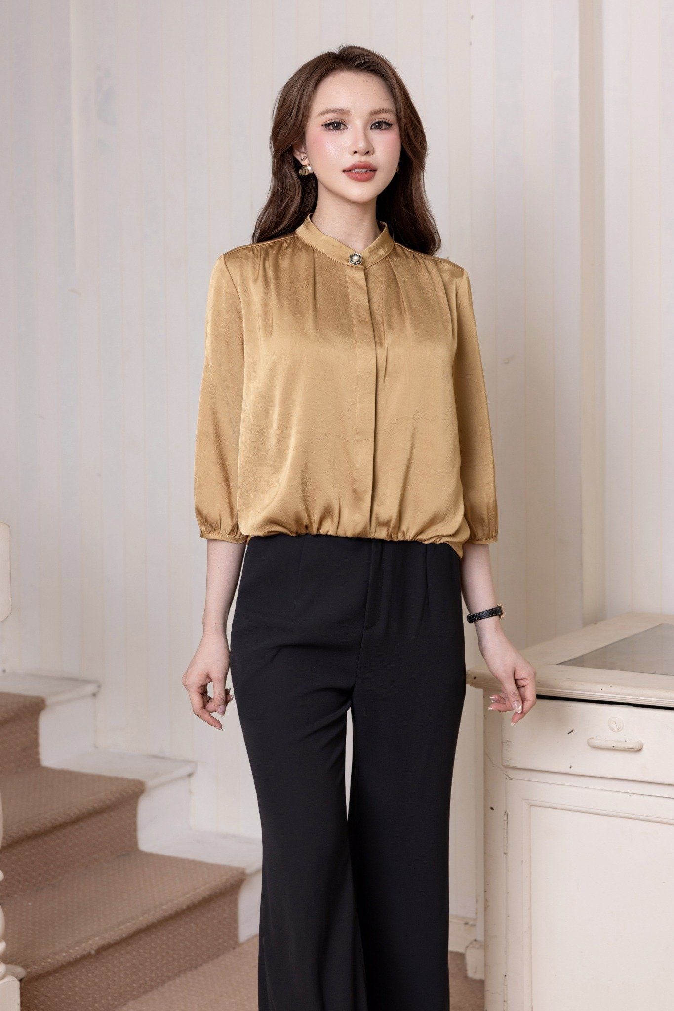 ÁO SƠ MI BO GẤU SM62362