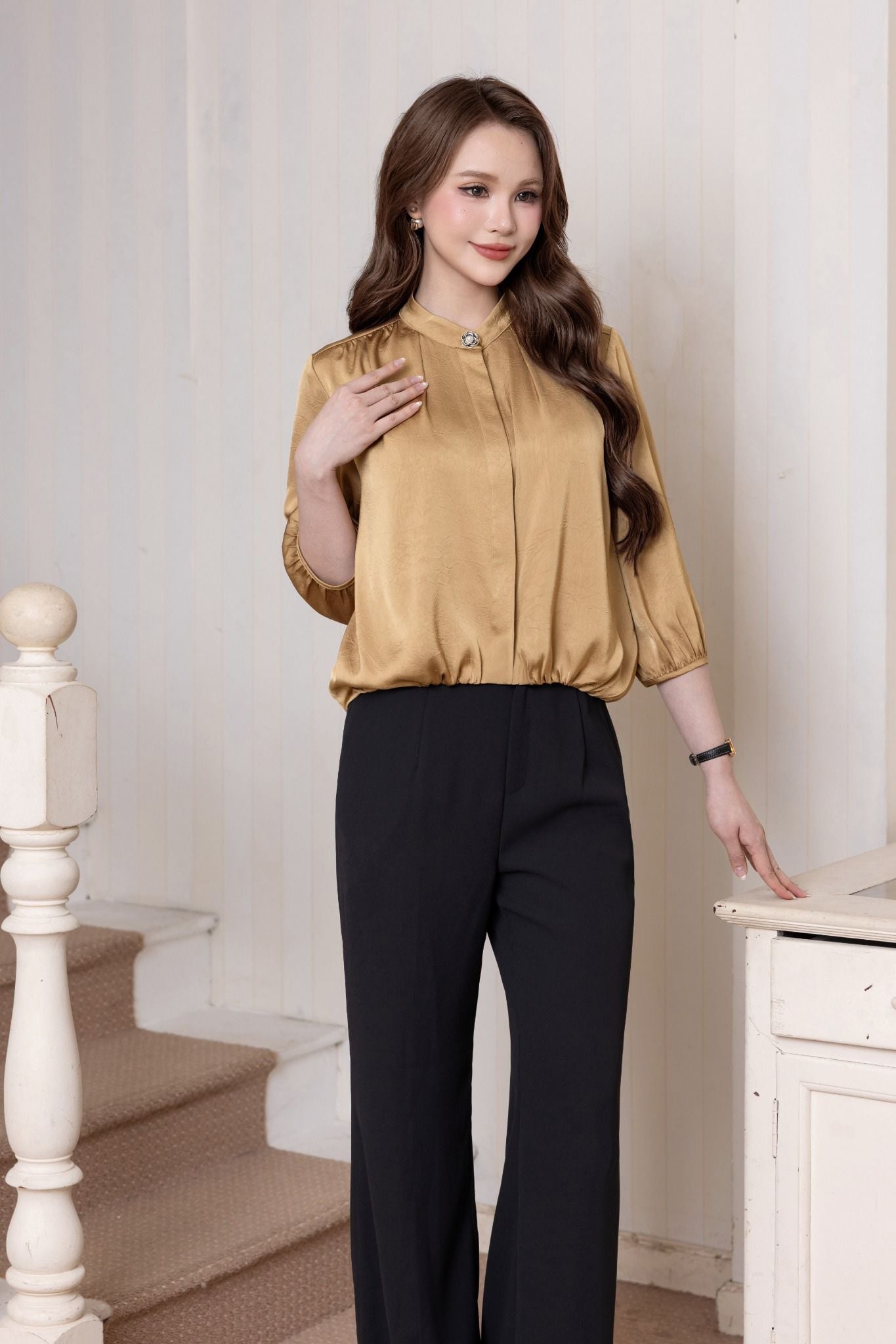 ÁO SƠ MI BO GẤU SM62362