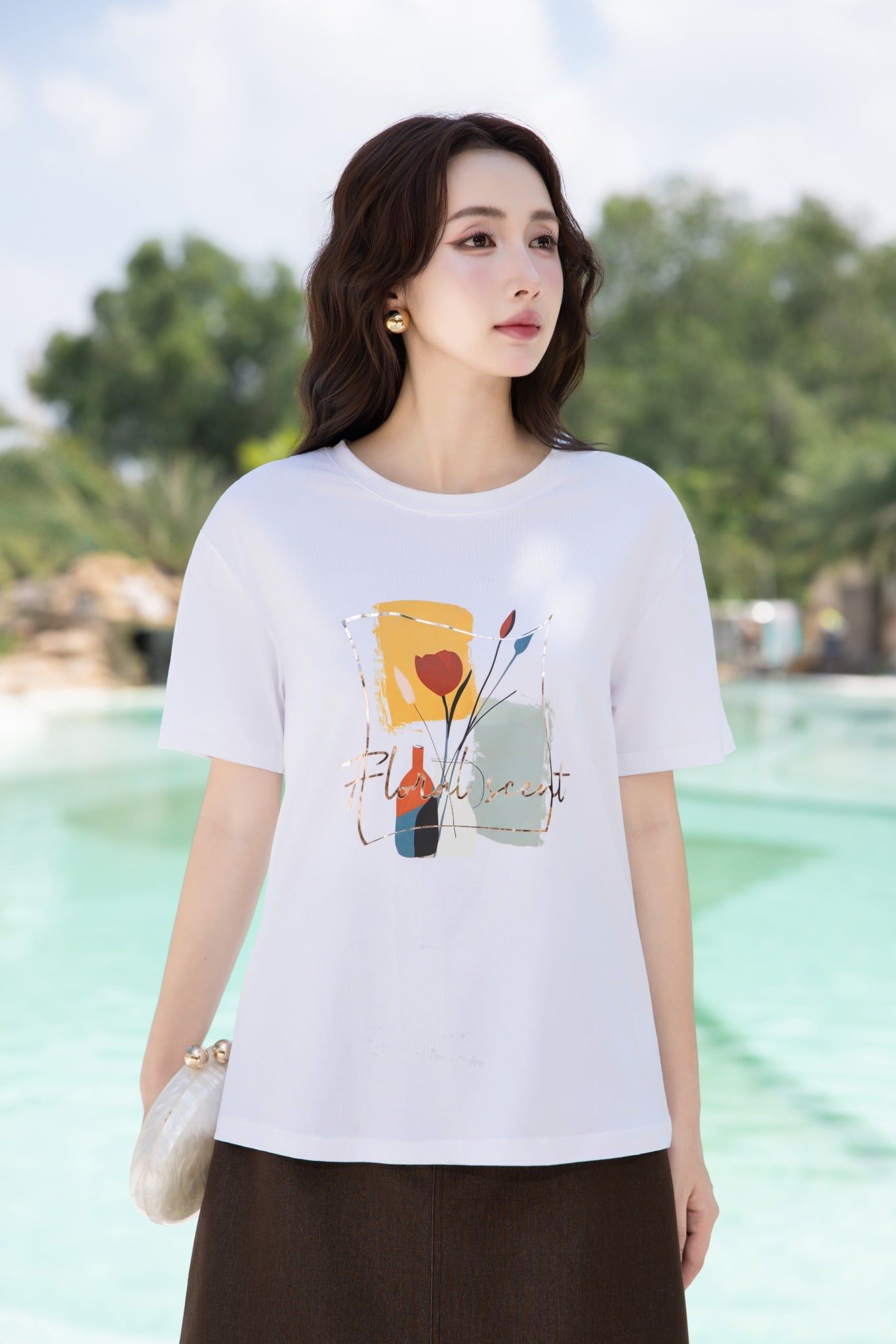ÁO PHÔNG IN  HOẠ TIẾT TS60202