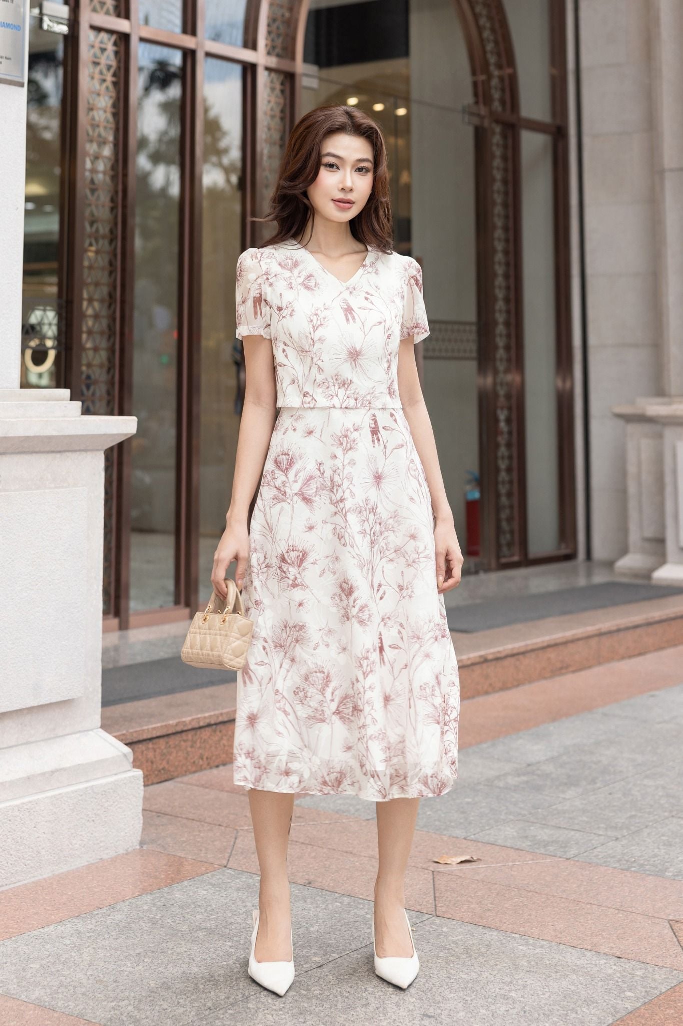 ĐẦM HOA THIẾT KẾ D64042