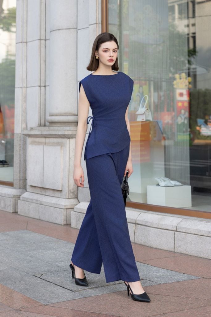 ÁO THIẾT KẾ NHÚN EO SM09872