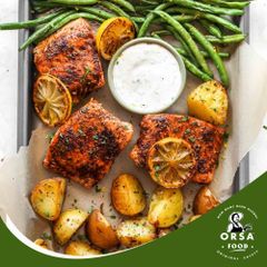 🍴 Món ăn EatClean hoàn hảo từ cá hồi và măng tây - Hương vị chuẩn ORSAFOOD!