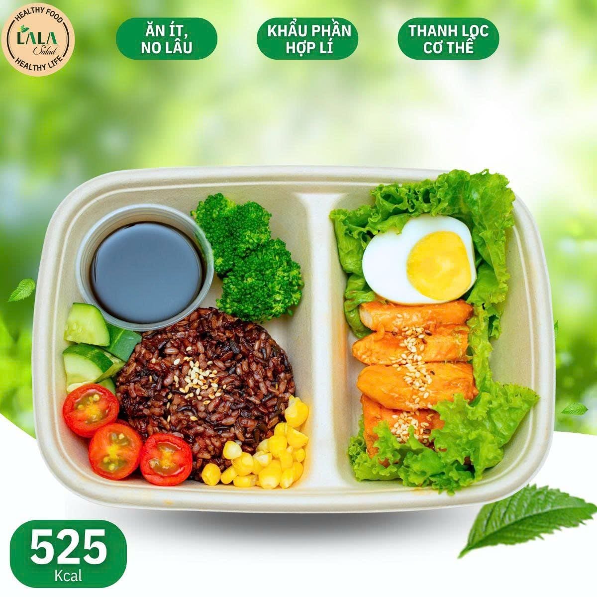  Cơm Lứt Dẻo Gà Áp Chảo 