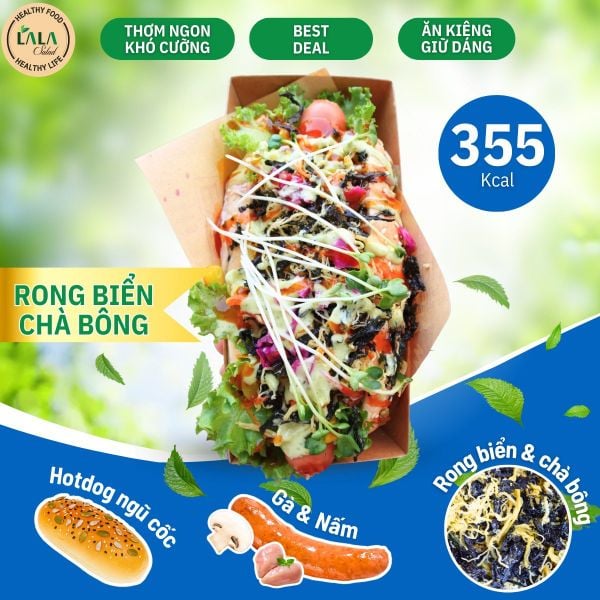  Hotdog Gà Nấm Healthy, Rong Biển & Chà Bông 