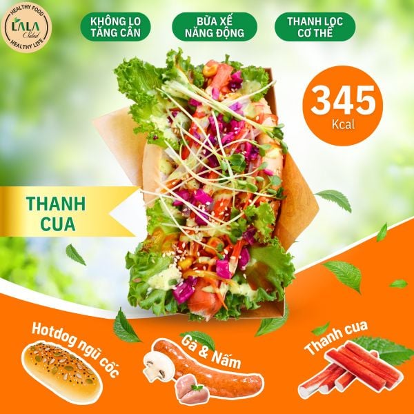  Hotdog Gà Nấm Healthy & Thanh Cua 