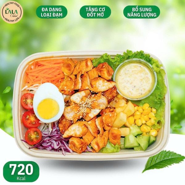  Salad Gà Kèm Nước Sốt Mè Rang 